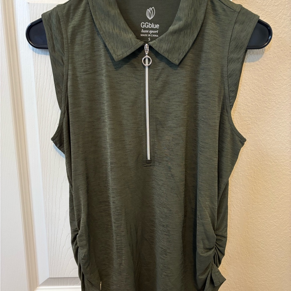 GGBlue Women's Green Sleeveless Top